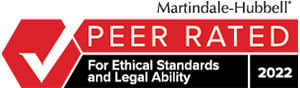 Martindale-Hubbell | Peer Rated | For Ethical Standards And Legal Ability | 2022